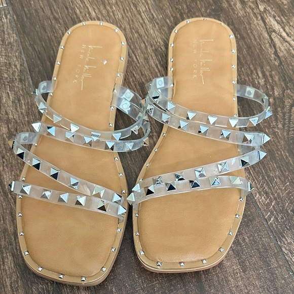Nicole Miller Shoes - Clear Studded Sandals